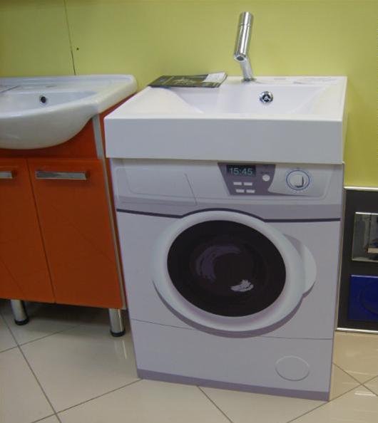 Особенности умывальника, предназначенного для установки над стиральной машиной