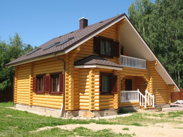 деревянный дом из бруса